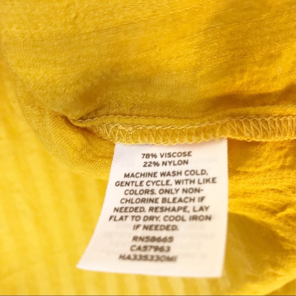 Halogen Mustard Long Sleeve Blouse Top - XS - Picture 4 of 5